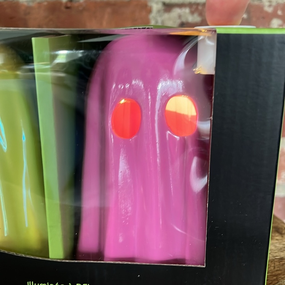 LED Ghost Decor Set - Pink, Yellow, Green goblins, and ghouls - Picture 3 of 8